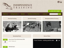 Tablet Screenshot of independencetraining.com